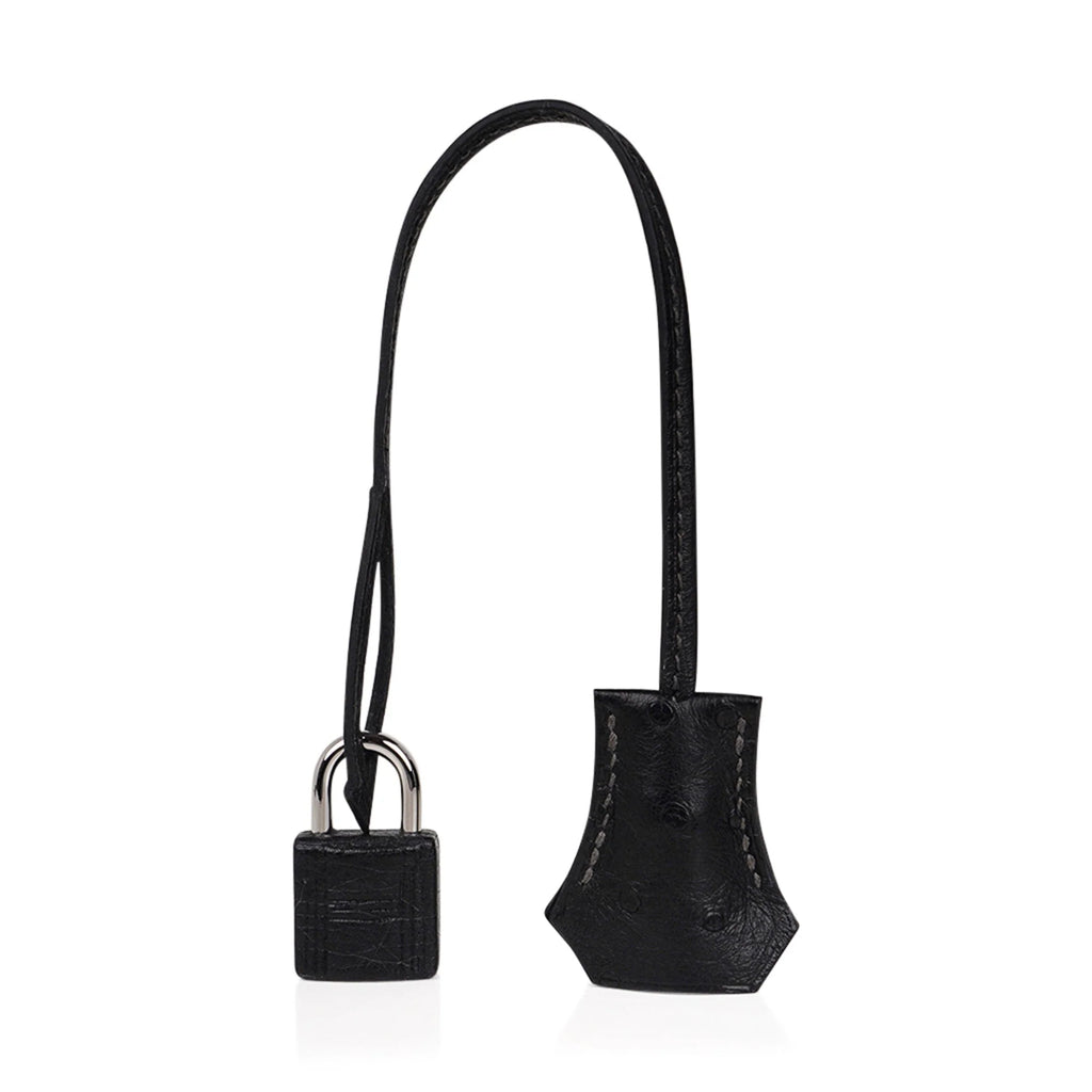 Birkin HSS 30 Bag Black (Noir ) Ostrich Palladium Hardware