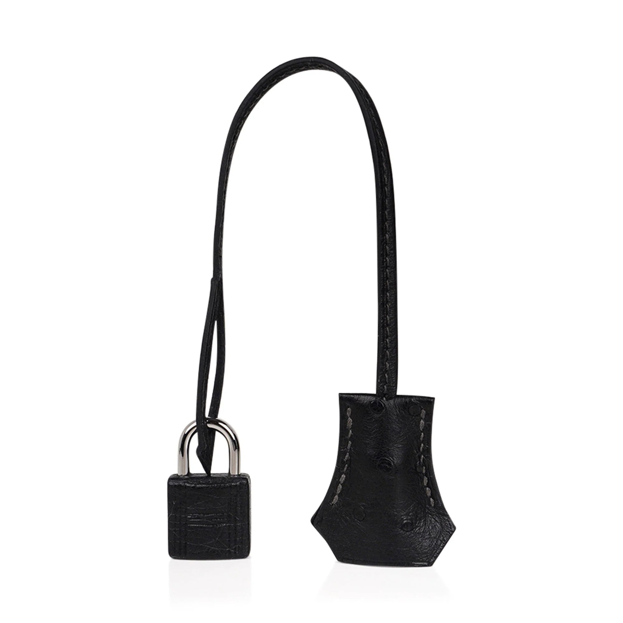 Birkin HSS 30 Bag Black (Noir ) Ostrich Palladium Hardware