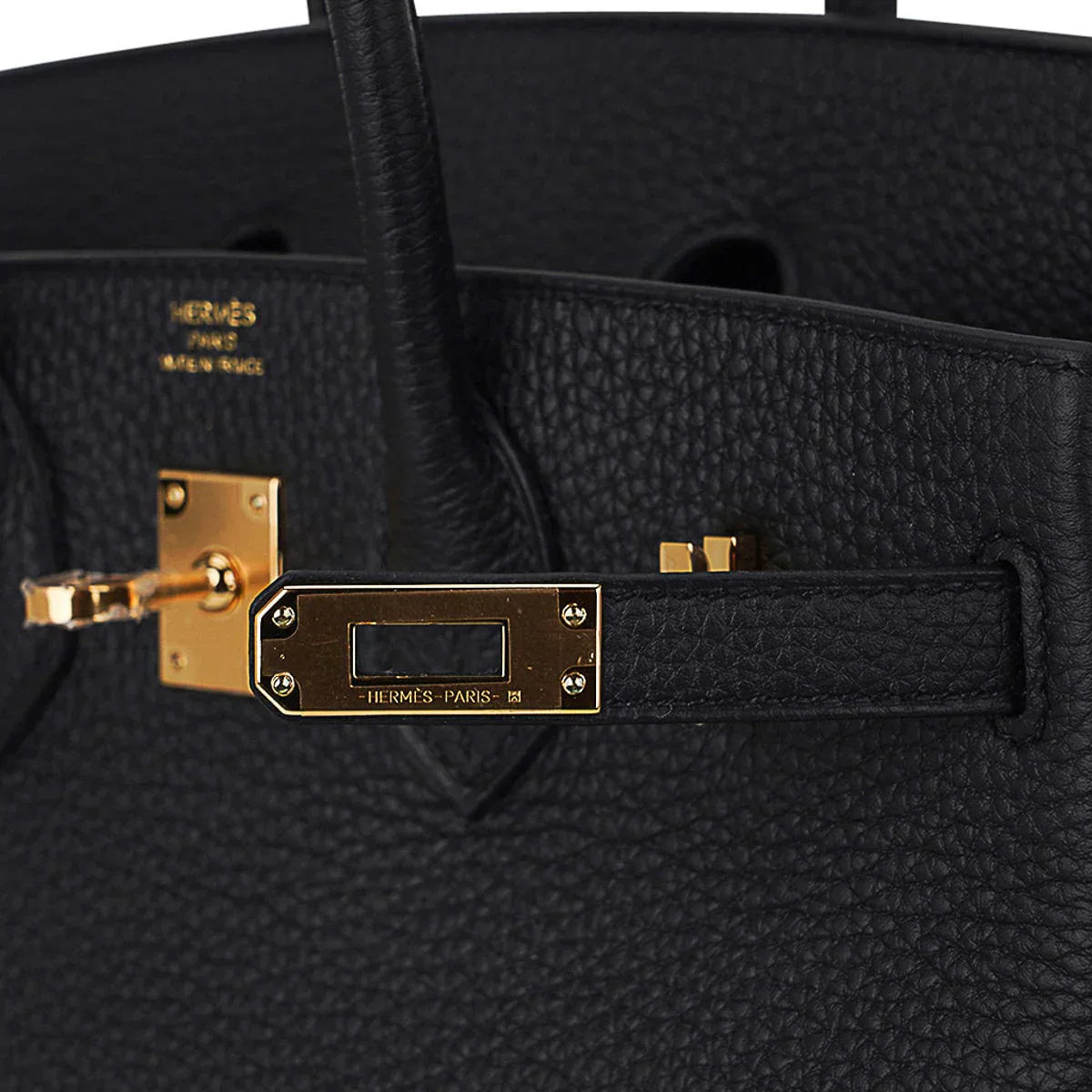 Birkin 25 Bag Black Togo Leather with Gold Hardware