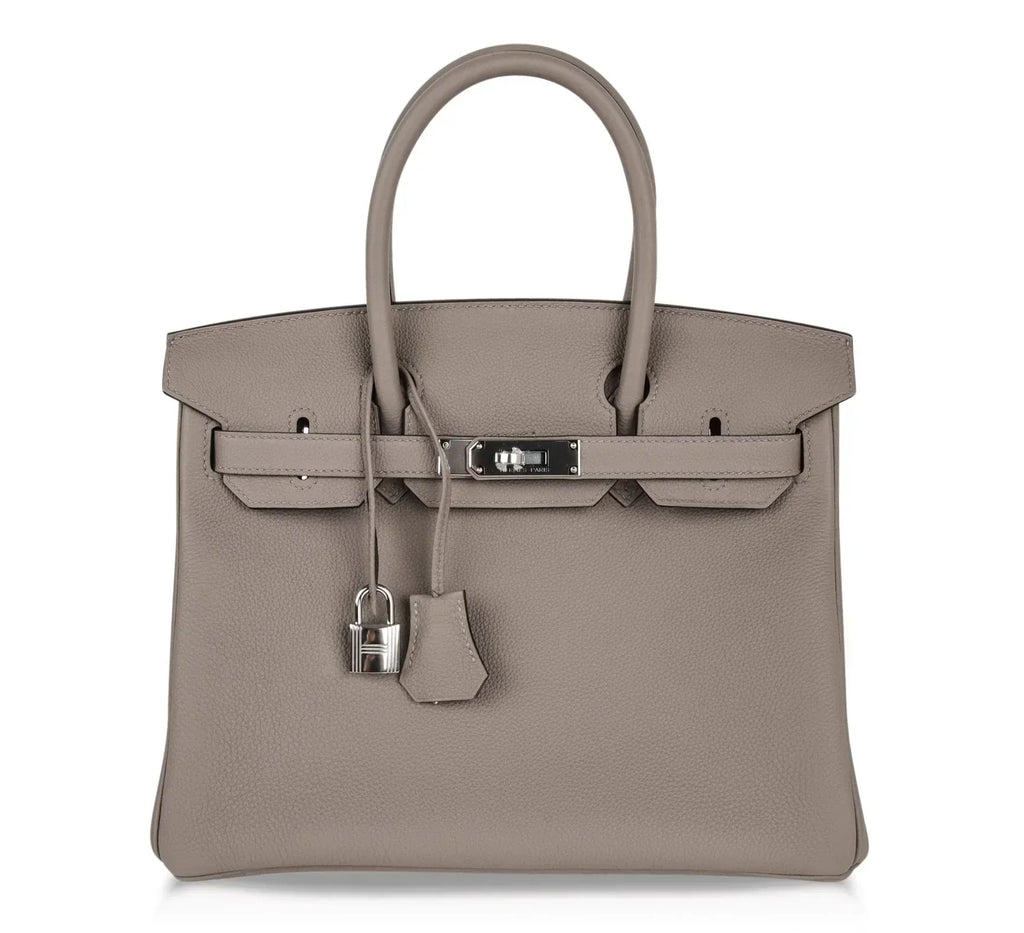 Birkin 30 Bag Gris Asphalte Togo Palladium Hardware