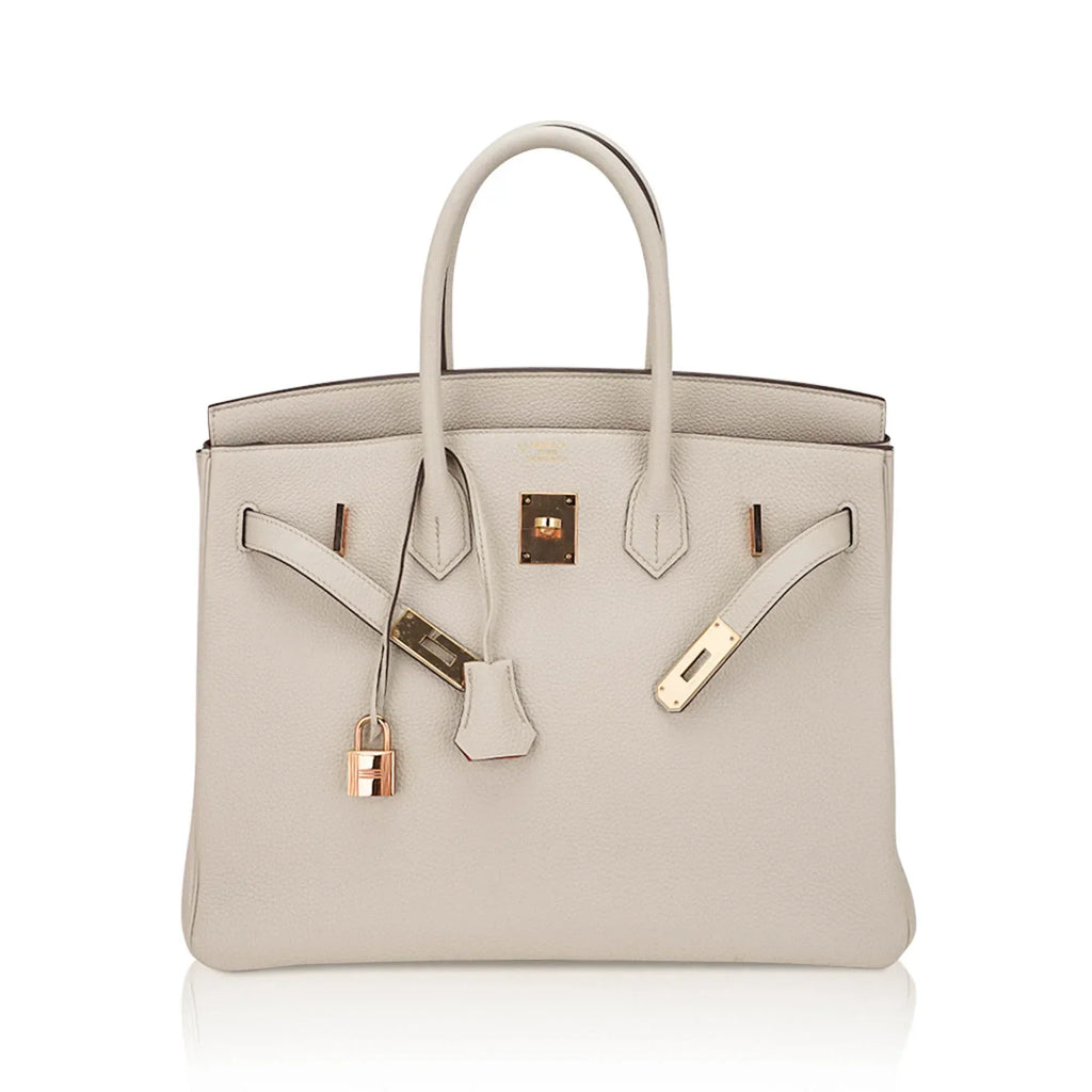 HSS Birkin 35 Trench and Corail Togo Leather Special Order Bag