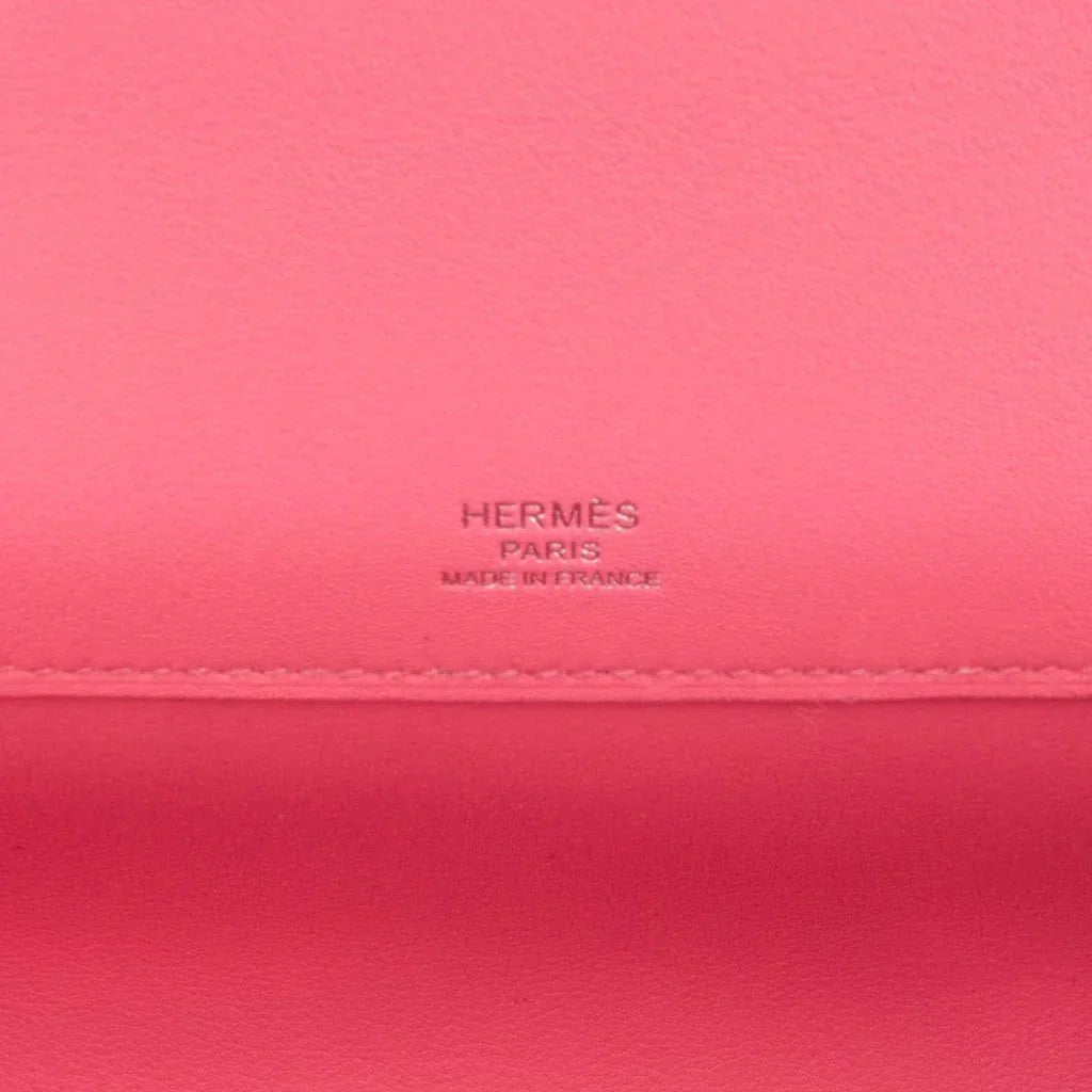 Kelly Cut Bag Pink Rose Azalee Swift with Palladium Hardware