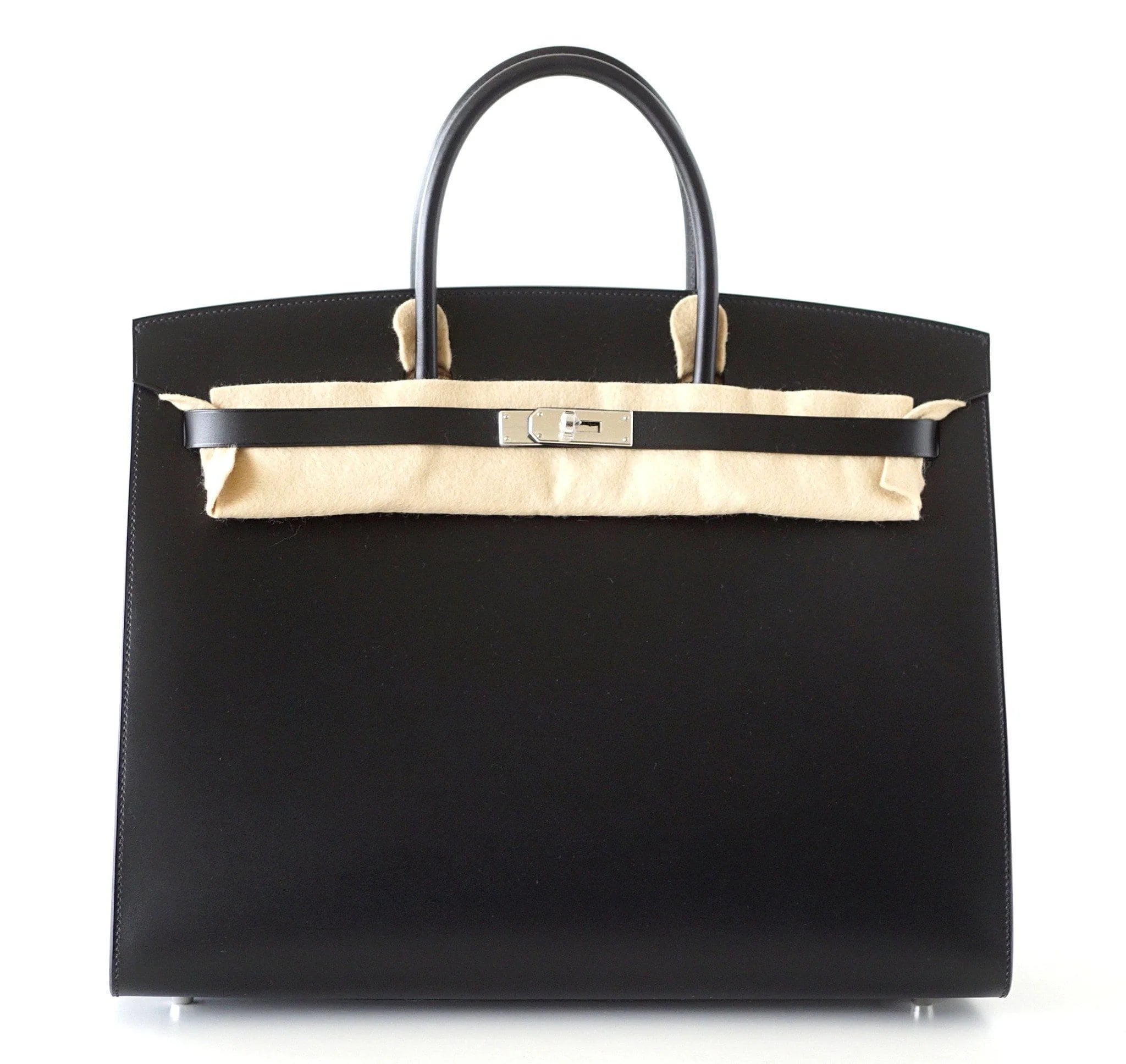 Birkin 40 Bag Sellier Black Vache Hunter/ Veau Evercalf Limited Edition